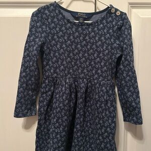 Polo by Ralph Lauren Kids Navy Patterned Dress